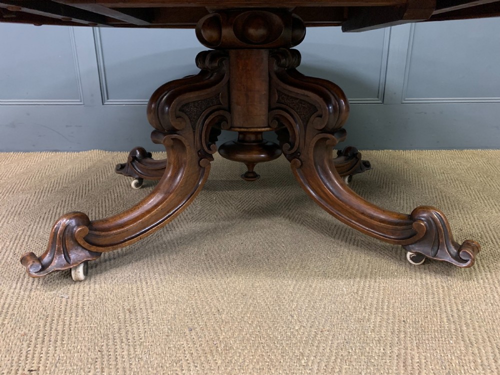 Large Sized Victorian Burr Walnut Coffee Table View VII