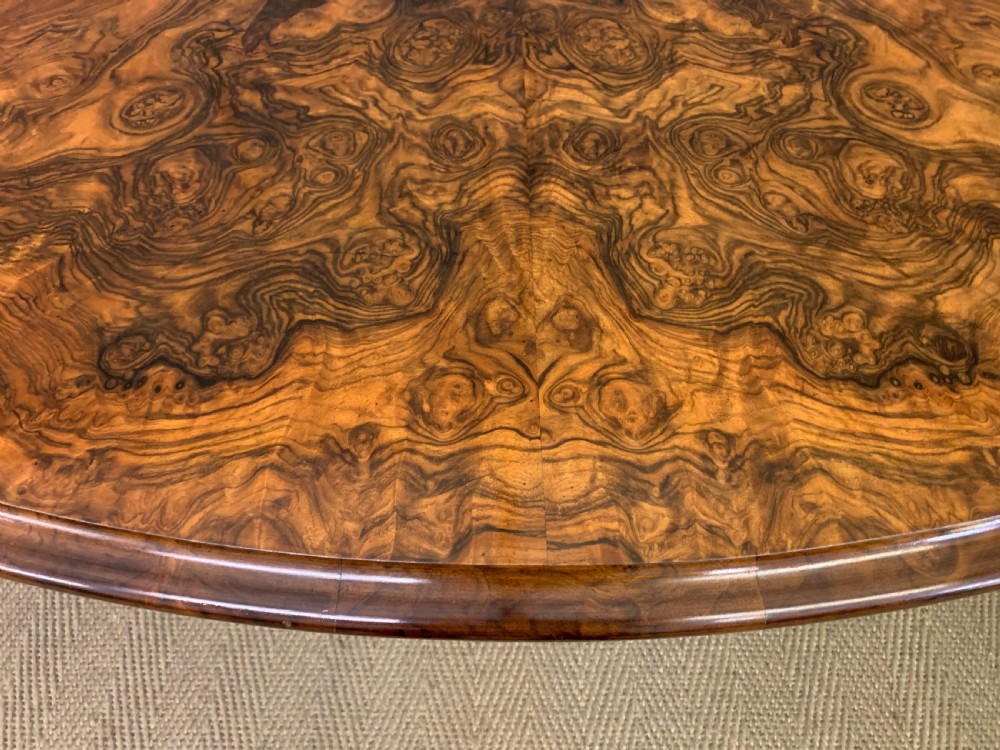 Large Sized Victorian Burr Walnut Coffee Table View X