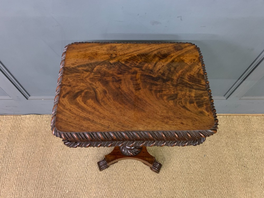 William IV Flame Mahogany Lamp Table View III