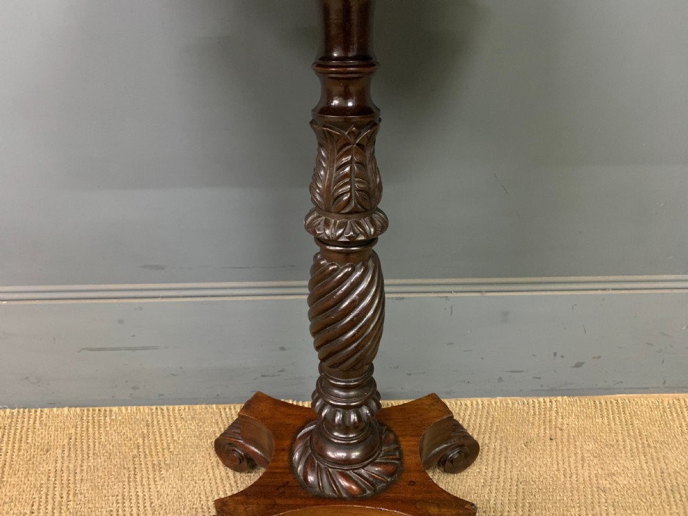 William IV Flame Mahogany Lamp Table View V