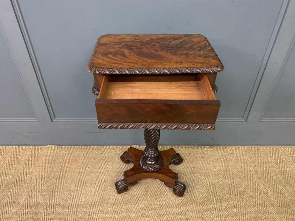 William IV Flame Mahogany Lamp Table View VI