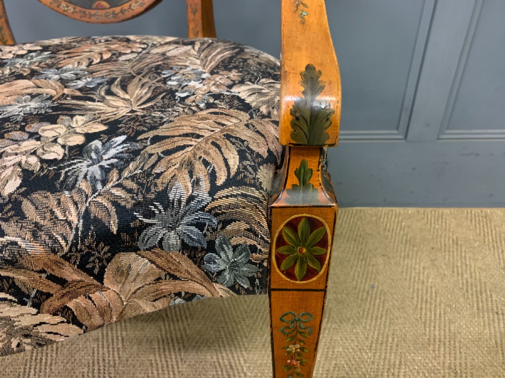 Painted Satinwood Armchair View IV