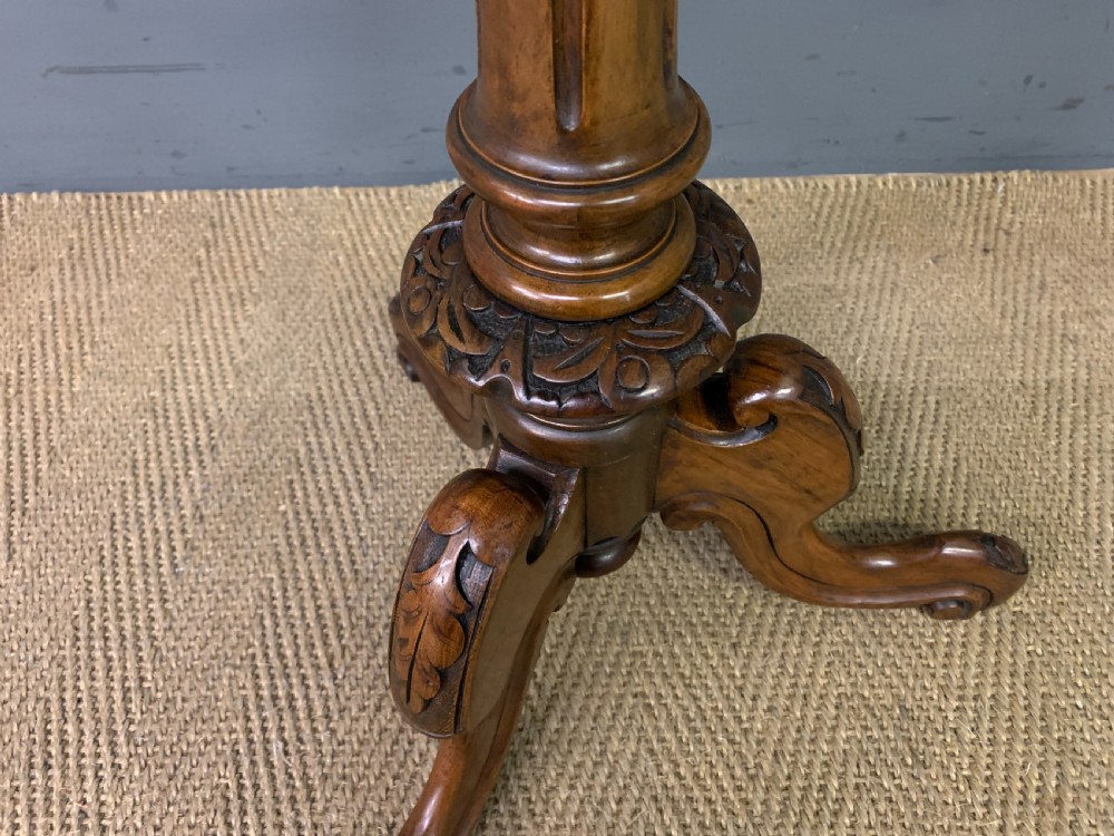 Victorian Burr Walnut Wine Table View VII