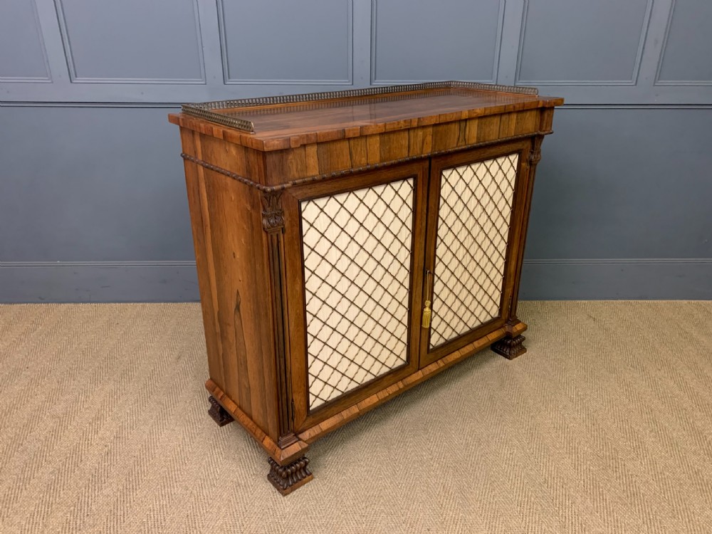Regency Period Rosewood Side Cabinet