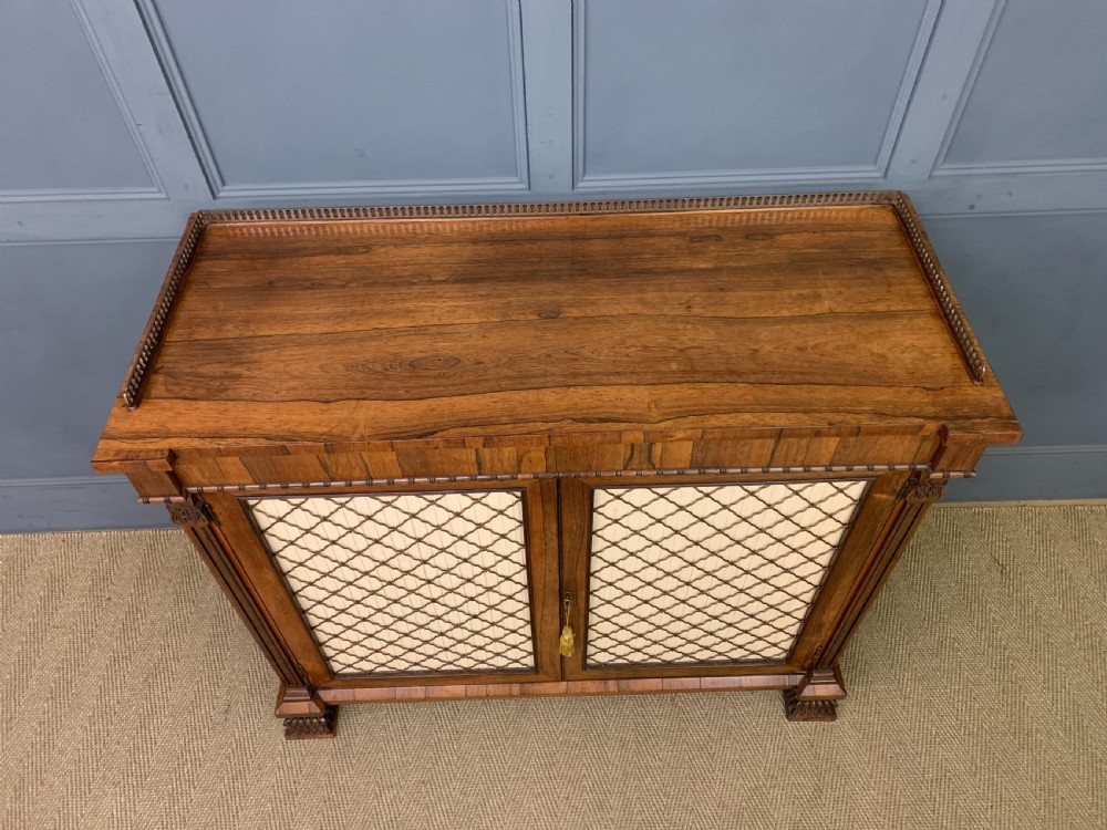 Regency Period Rosewood Side Cabinet View V