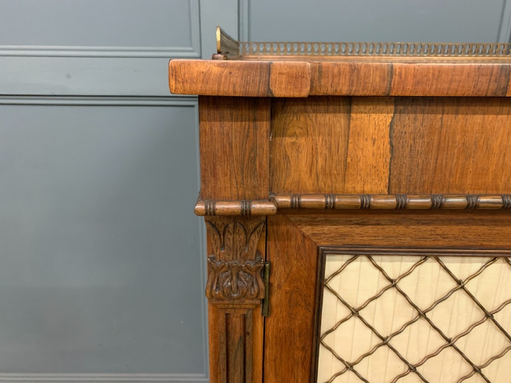 Regency Period Rosewood Side Cabinet View VIII