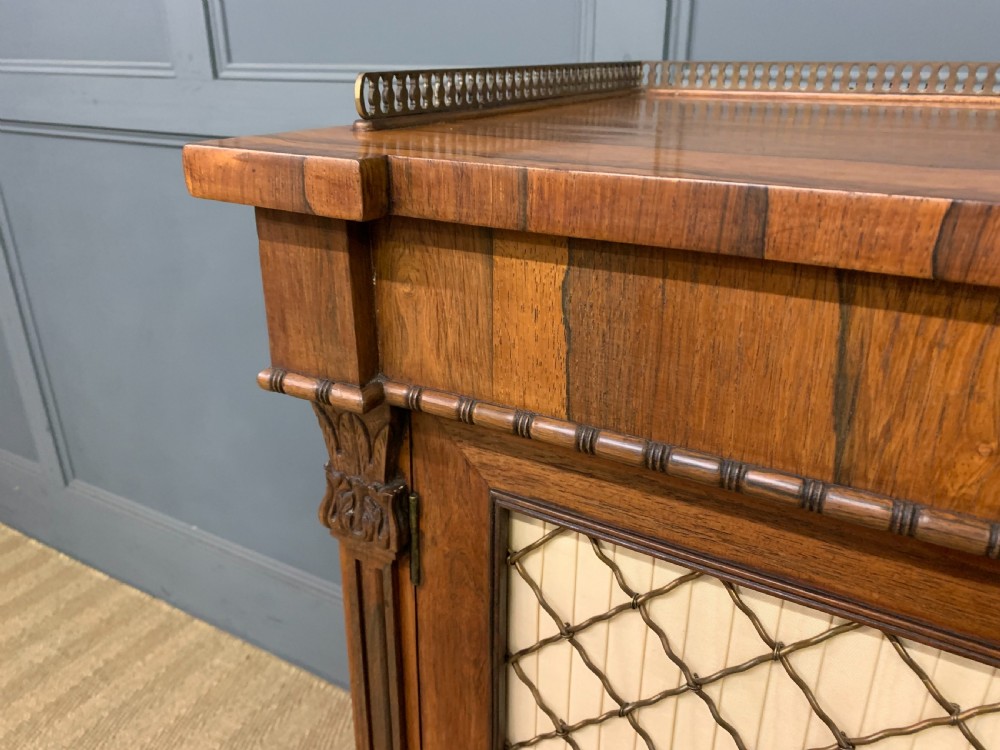 Regency Period Rosewood Side Cabinet View IX