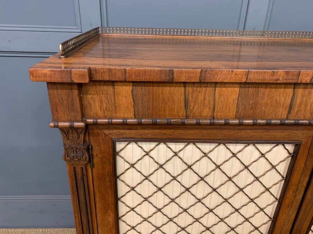 Regency Period Rosewood Side Cabinet View XI