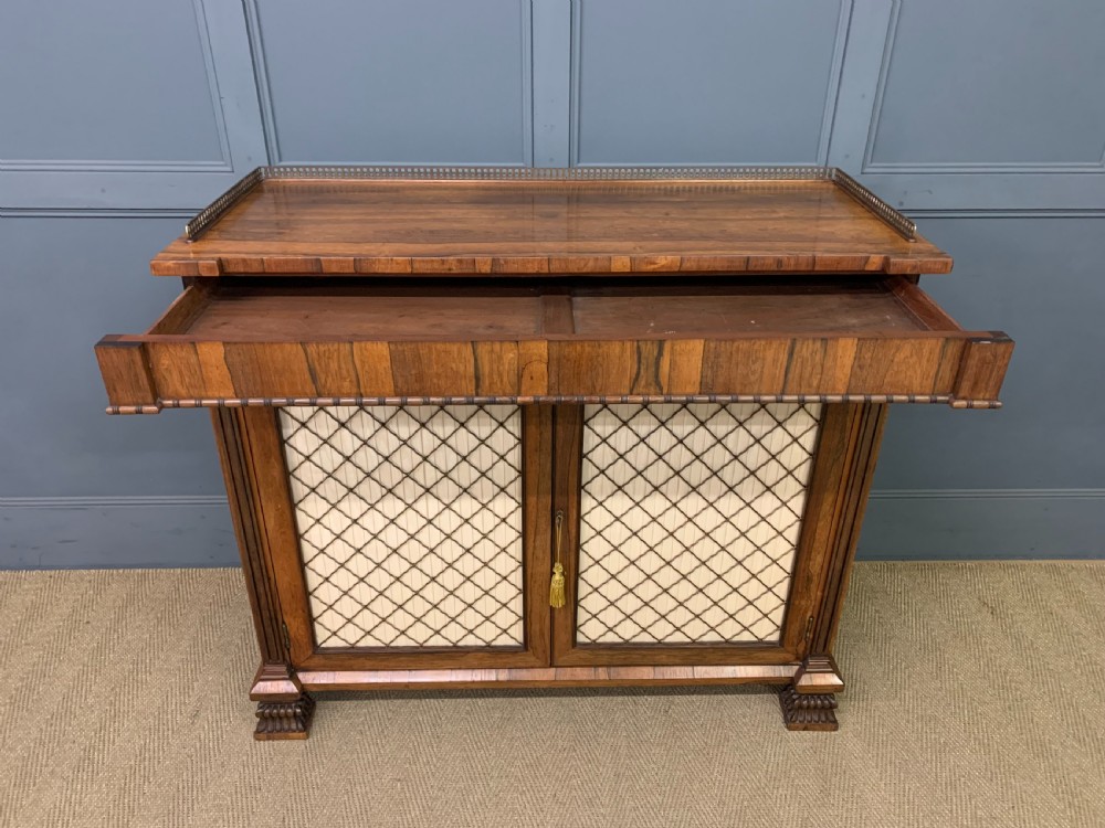 Regency Period Rosewood Side Cabinet View XII