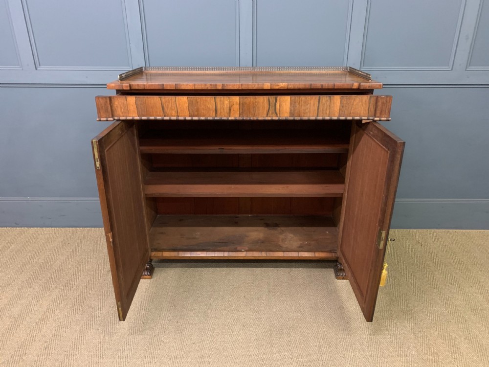 Regency Period Rosewood Side Cabinet View XIII