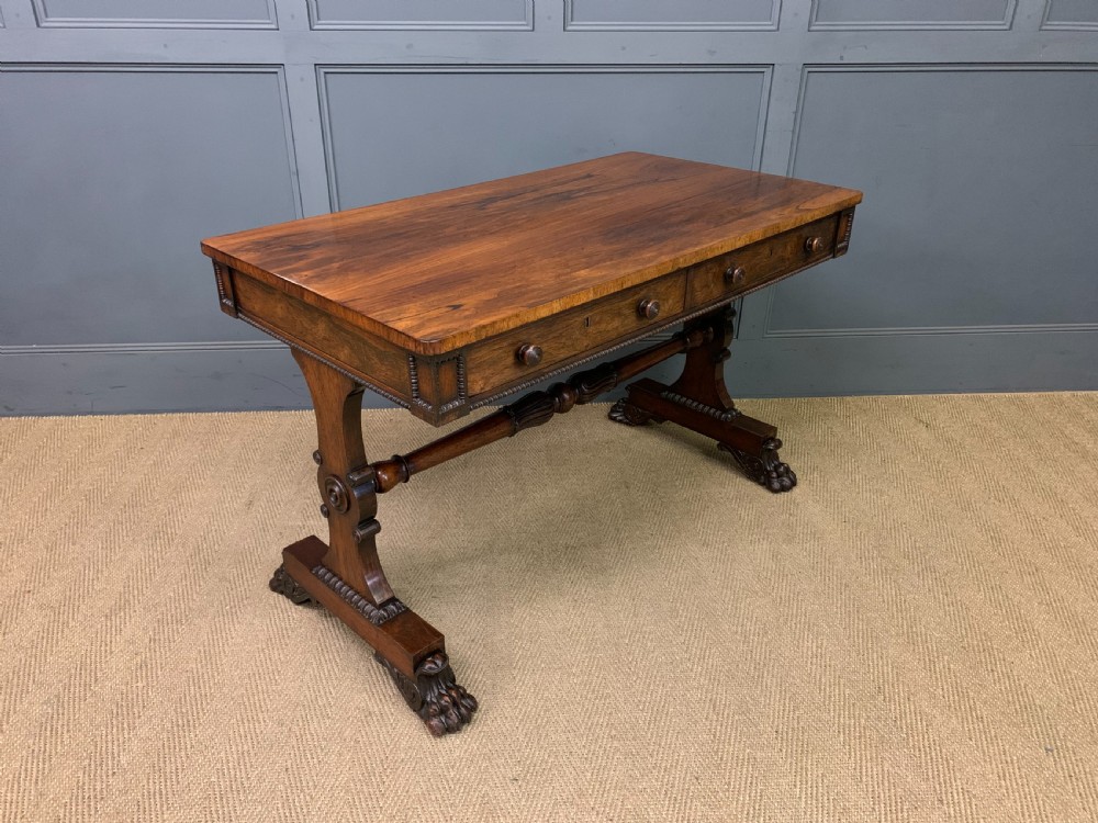 Regency Period Rosewood Library Table