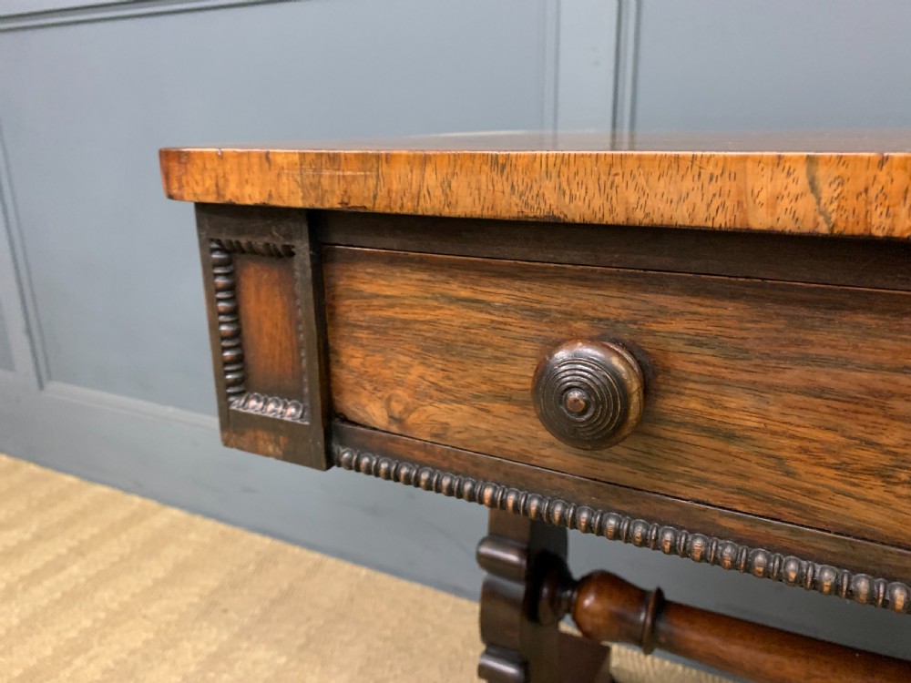 Regency Period Rosewood Library Table View VII