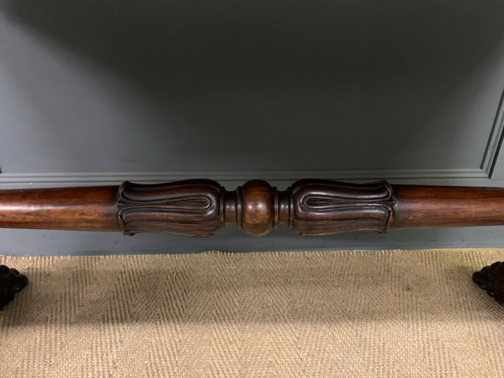 Regency Period Rosewood Library Table View VIII