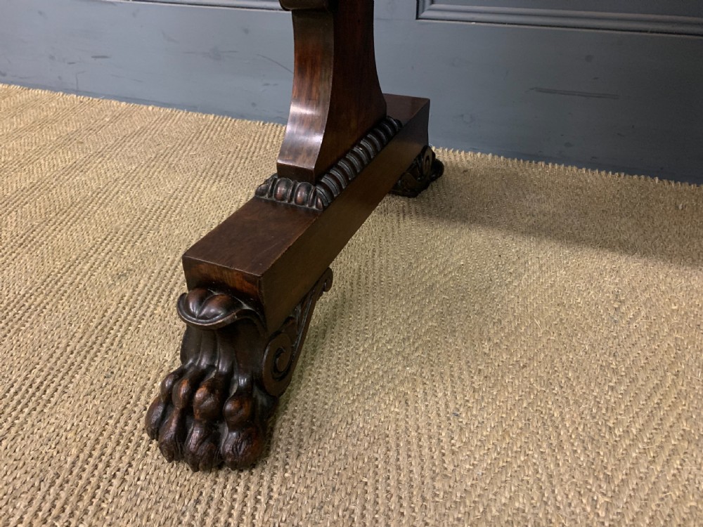 Regency Period Rosewood Library Table View IX