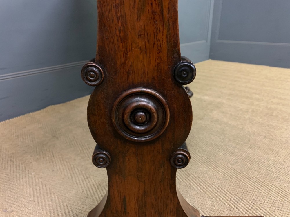 Regency Period Rosewood Library Table View XIII