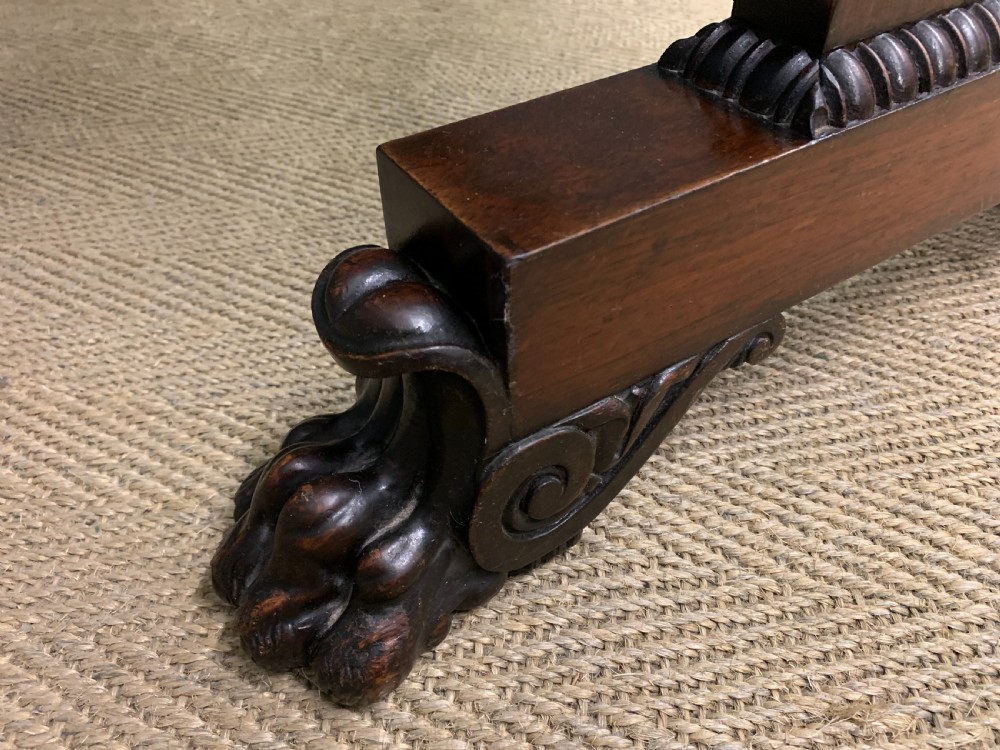 Regency Period Rosewood Library Table View XV