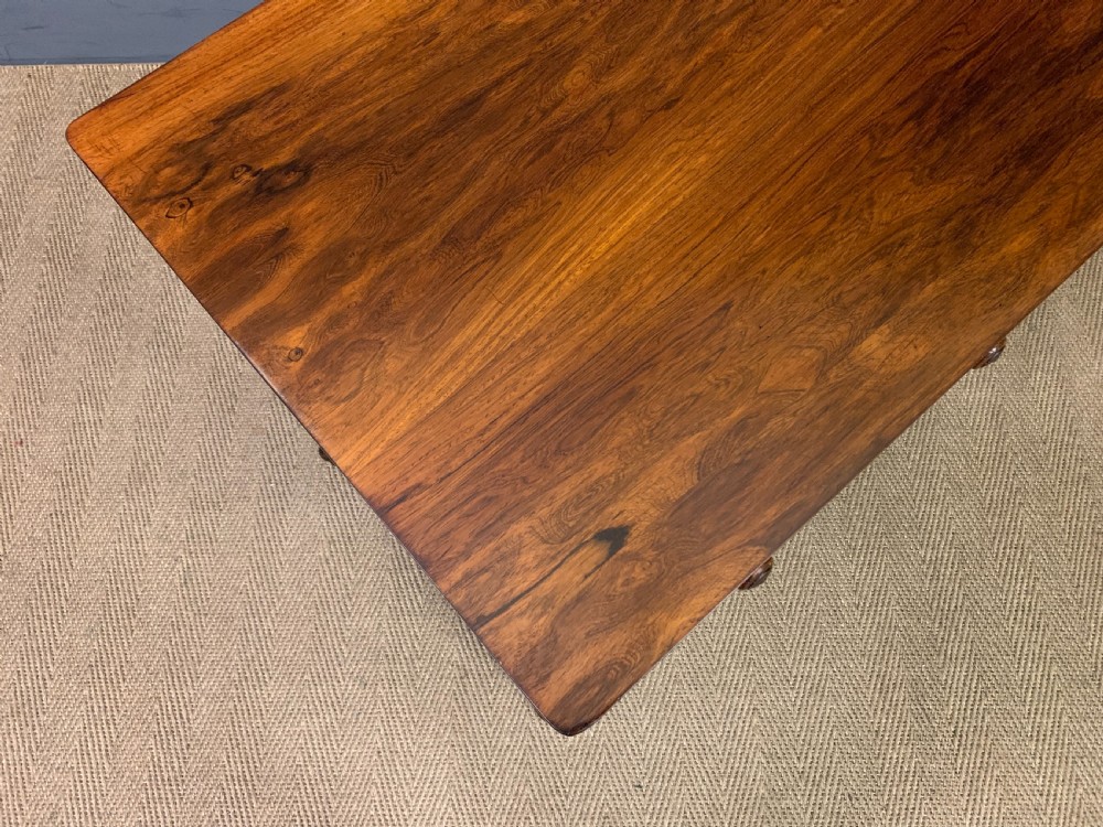 Regency Period Rosewood Library Table View XVI