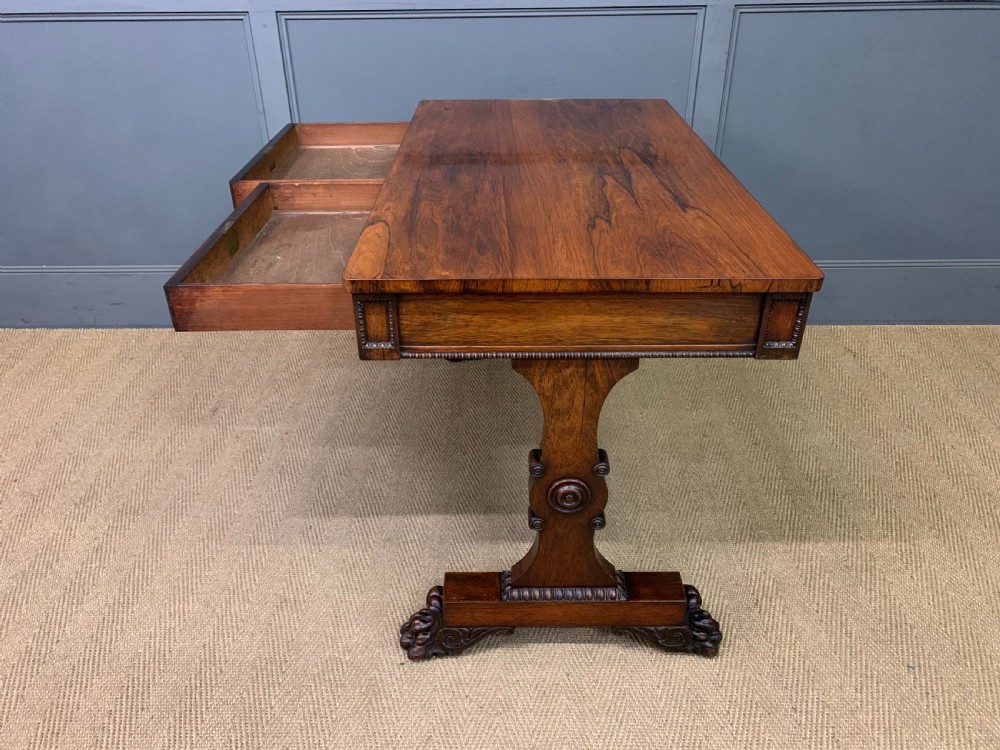 Regency Period Rosewood Library Table View XIX