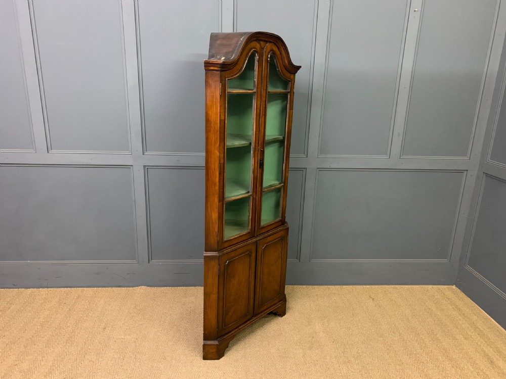 Burr Walnut Corner Cabinet View VI