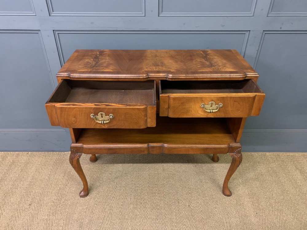 Burr Walnut Side Cabinet View IX
