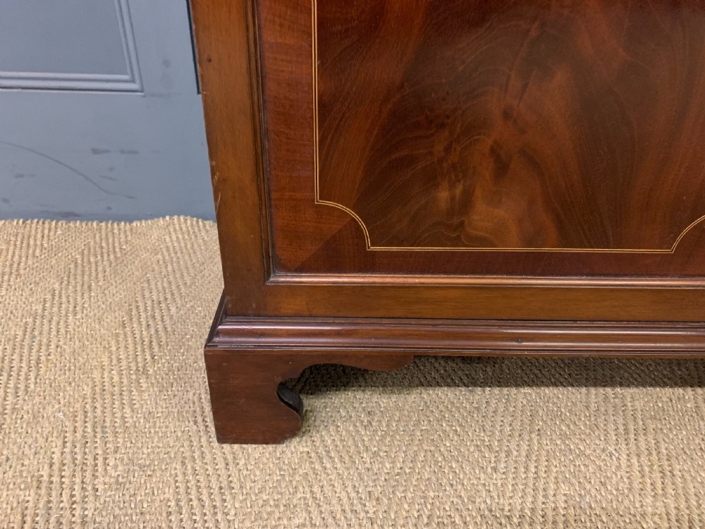 Edwardian Inlaid Mahogany Bookcase View VII