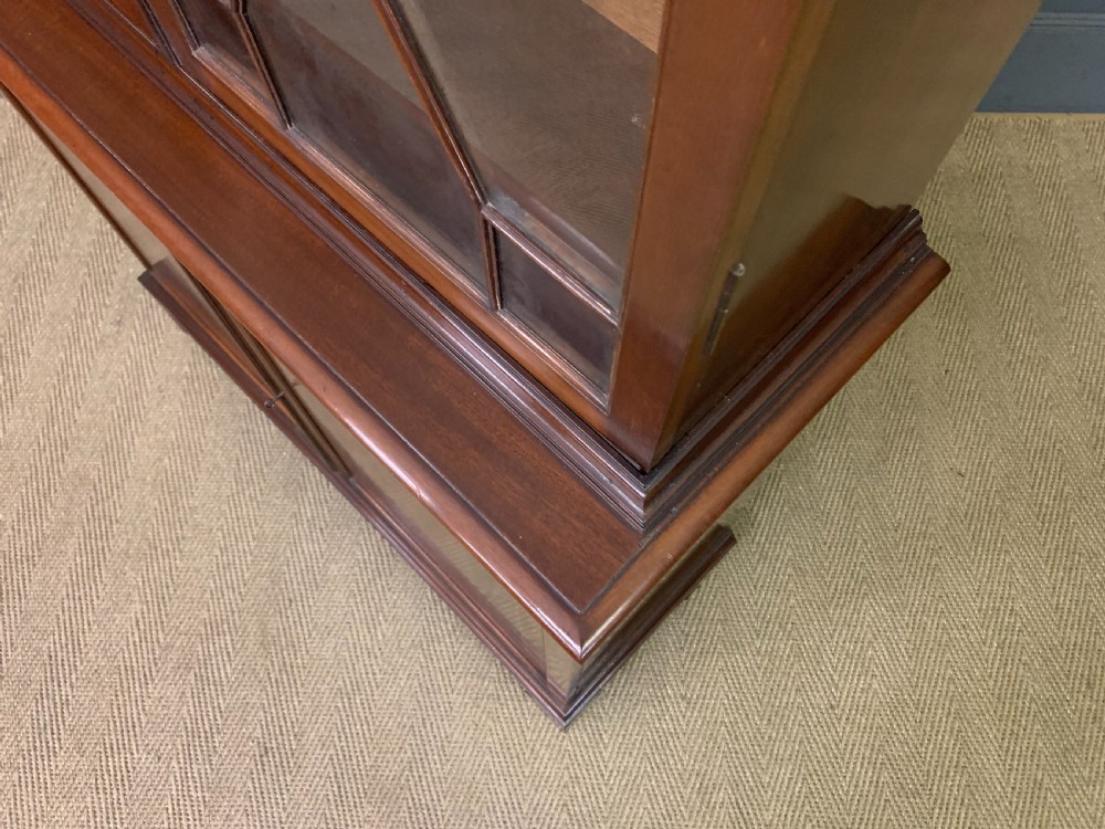 Edwardian Inlaid Mahogany Bookcase View XVII
