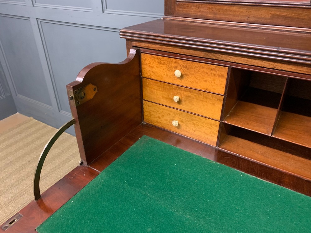 George III Mahogany Secretaire Bookcase View XIV