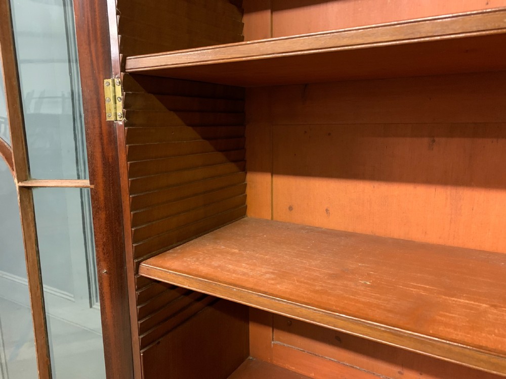 George III Mahogany Secretaire Bookcase View XVIII