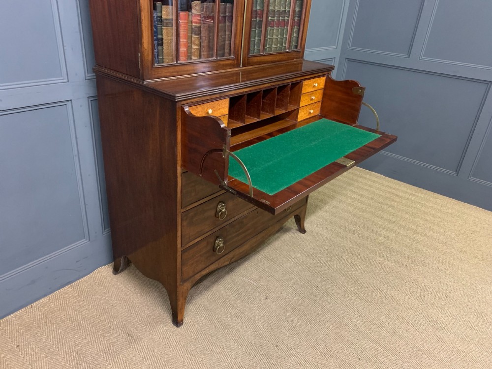 George III Mahogany Secretaire Bookcase View XXIII