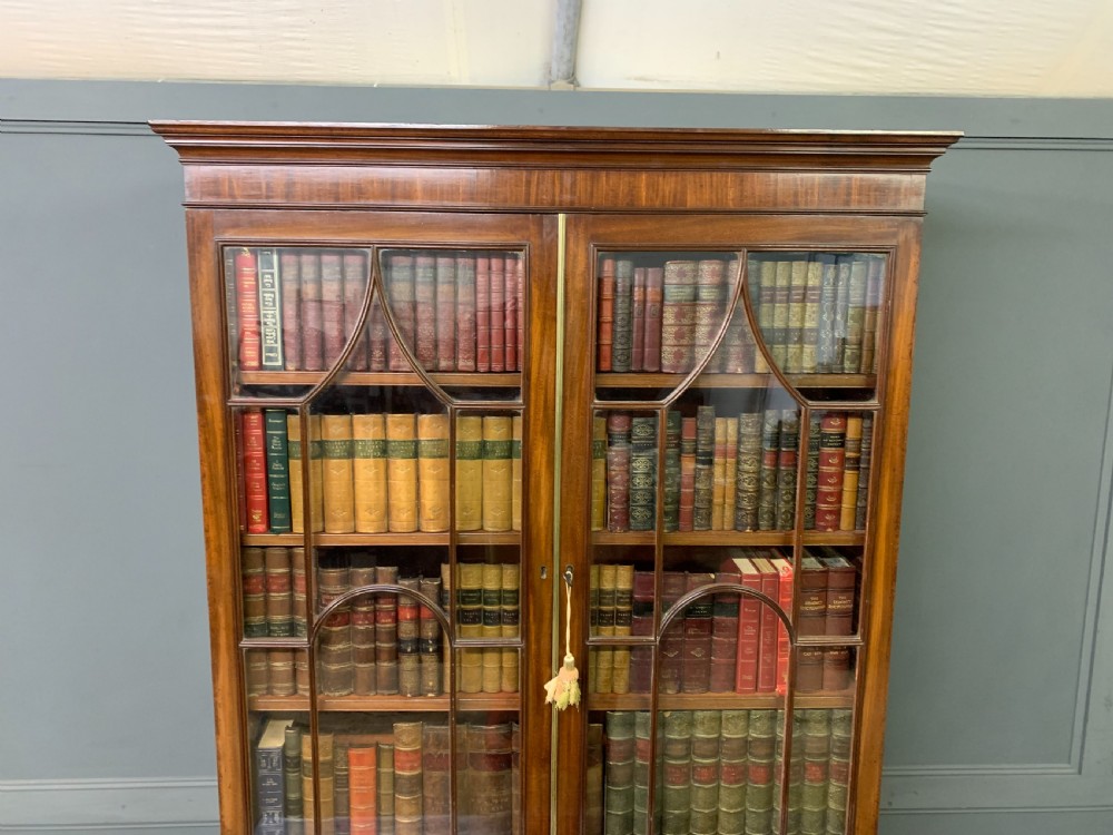 George III Mahogany Secretaire Bookcase View XXVII