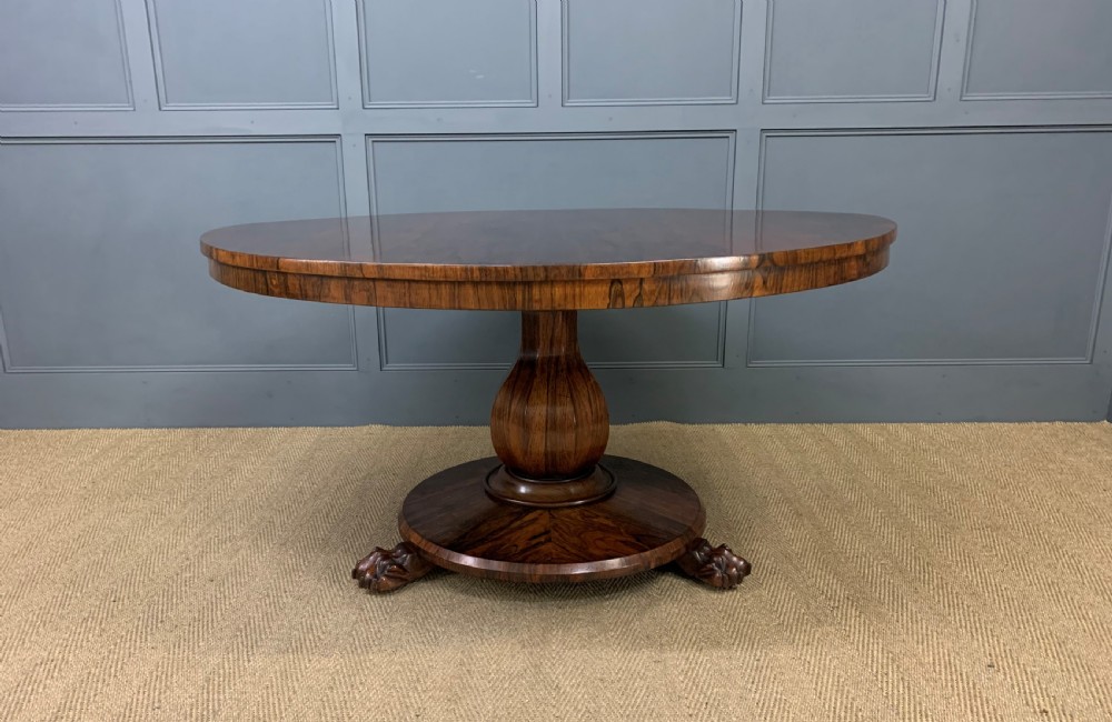Early Victorian Rosewood Loo Table View VII