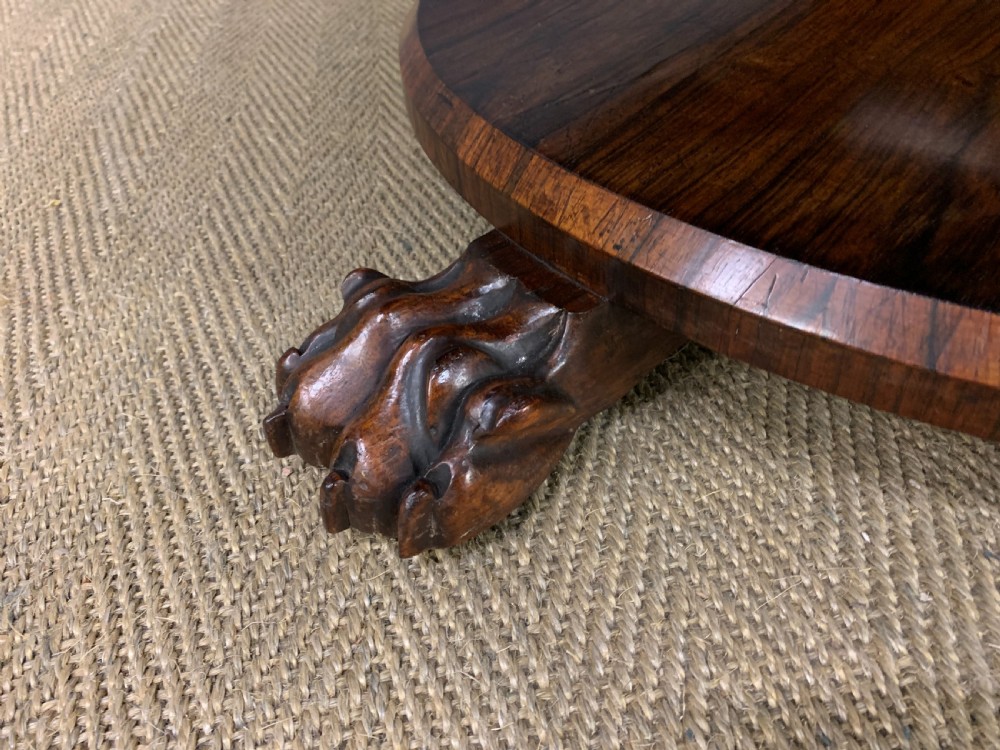 Early Victorian Rosewood Loo Table View XI