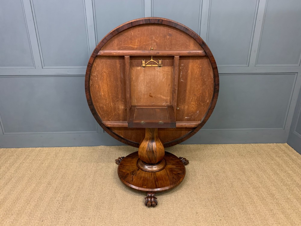 Early Victorian Rosewood Loo Table View XIV