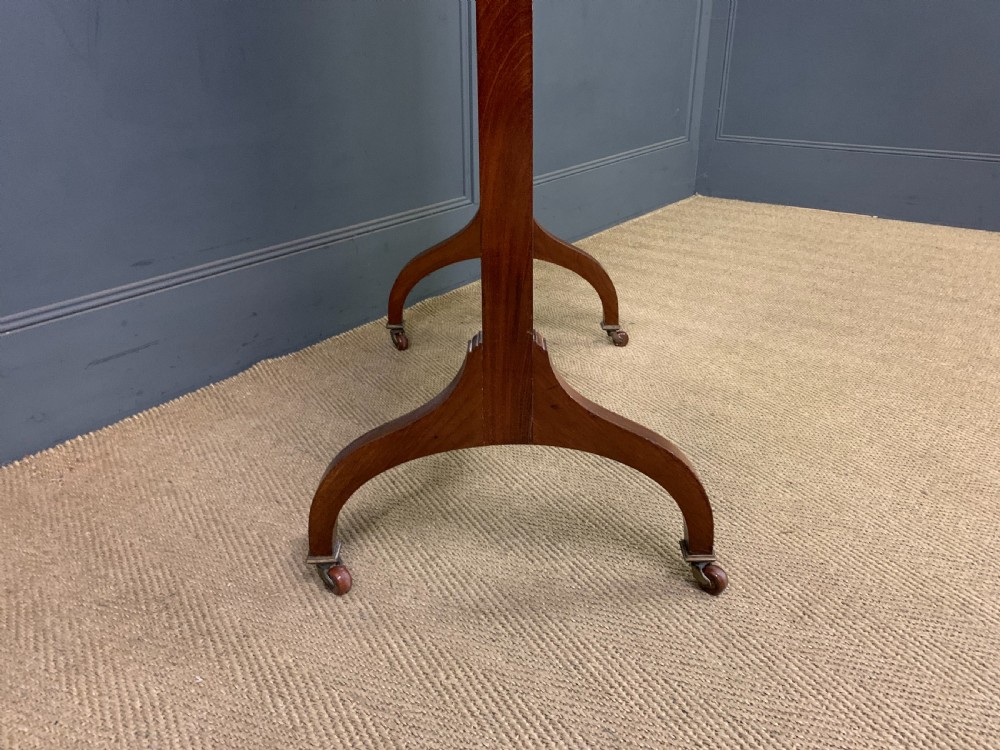 Inlaid Mahogany Sheraton Revival Cheval Mirror View VIII