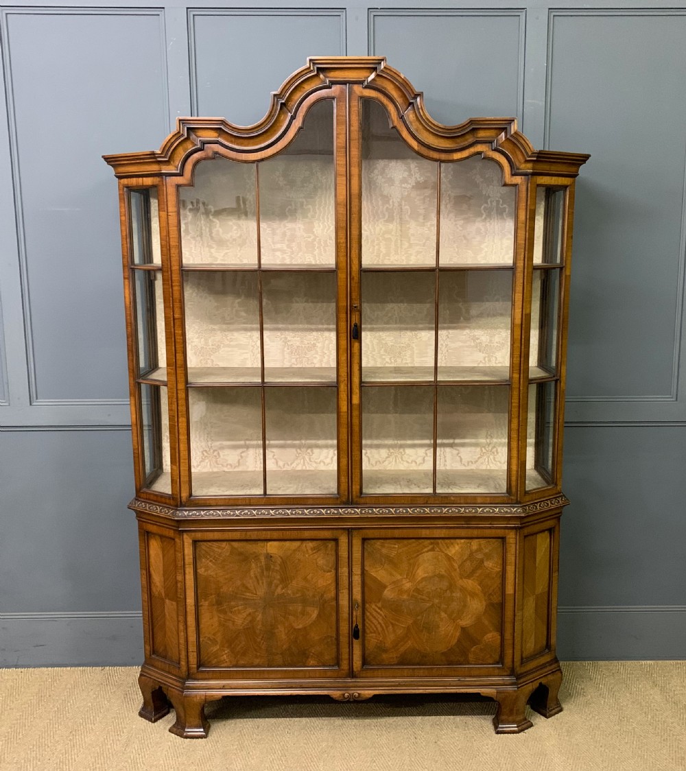 William and Mary Style Burr Walnut Cabinet