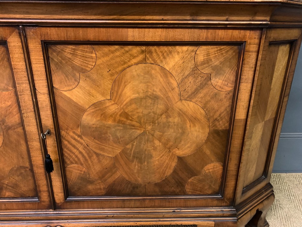William and Mary Style Burr Walnut Cabinet View IV