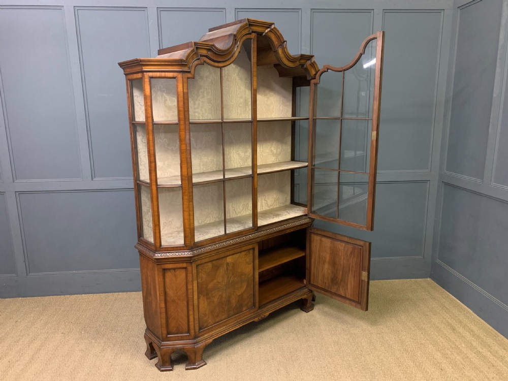 William and Mary Style Burr Walnut Cabinet View XIII