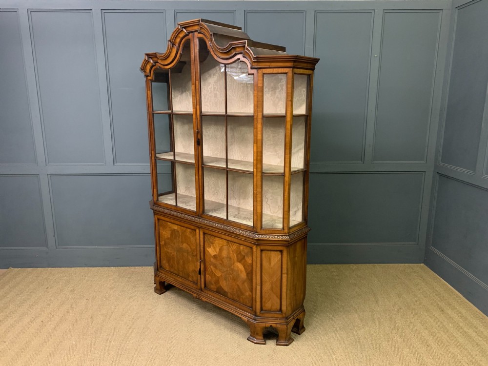 William and Mary Style Burr Walnut Cabinet View XIV
