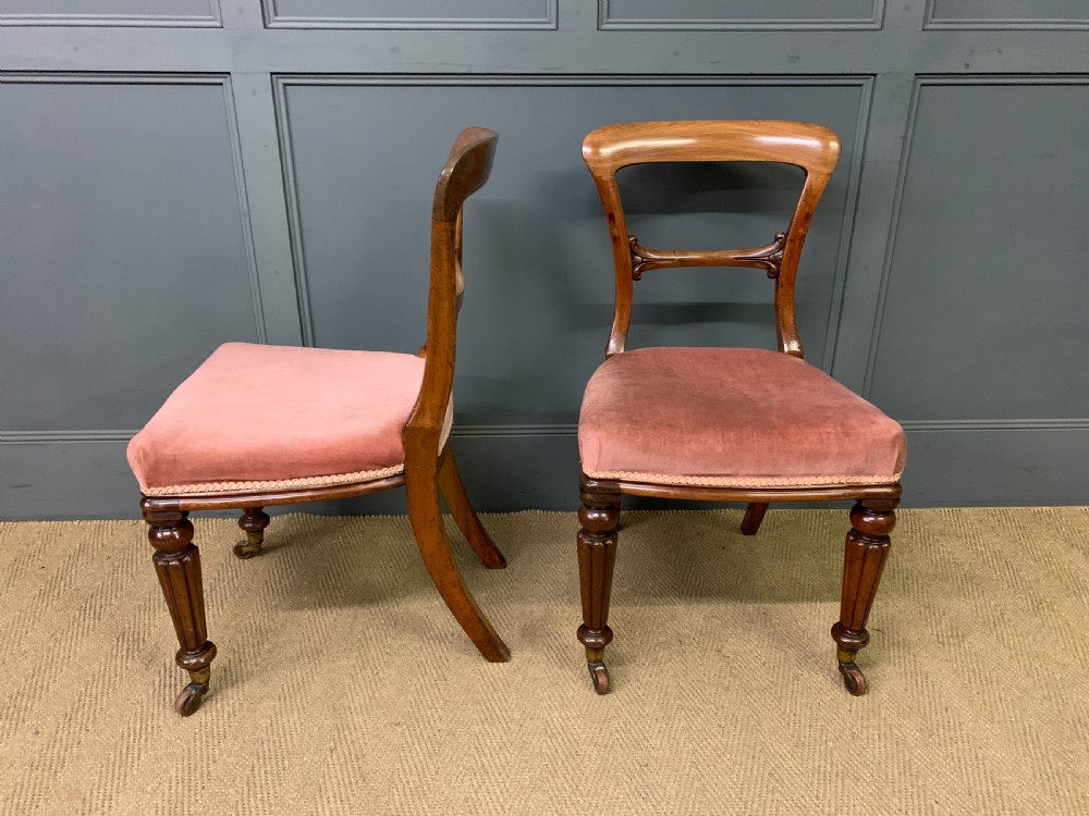 Set of 6 Victorian Mahogany Dining Chairs View IV