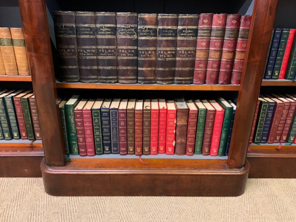 Victorian Mahogany Break Front Open Bookcase View XI