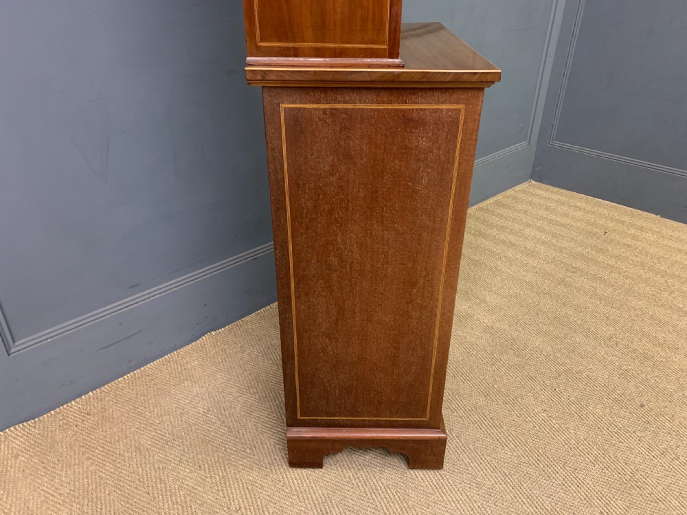 Slender Inlaid Mahogany Bookcase View XVI