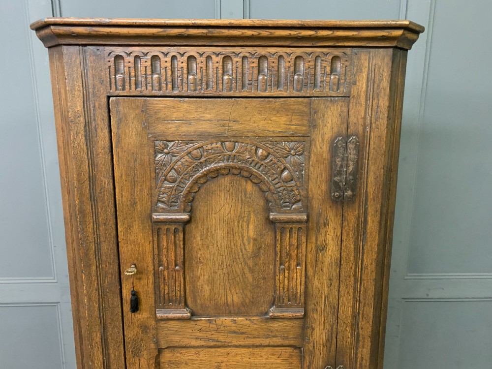 Ipswich Oak Corner Cupboard View II