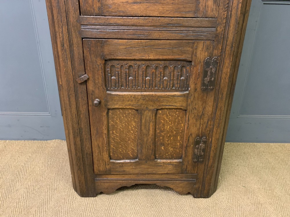 Ipswich Oak Corner Cupboard View III