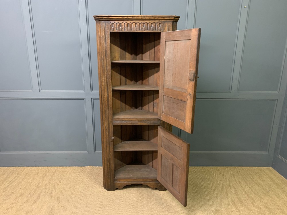 Ipswich Oak Corner Cupboard View VIII