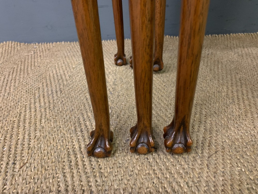 Nest of 3 Flame Mahogany Tables View V