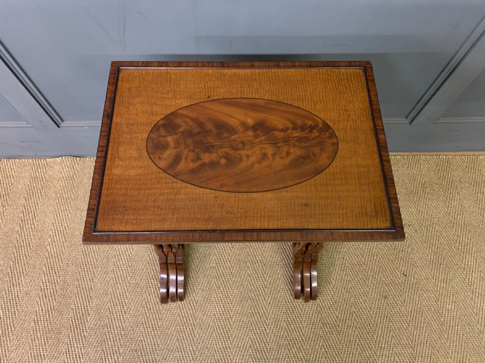 Nest of 3 Inlaid Mahogany Tables View III