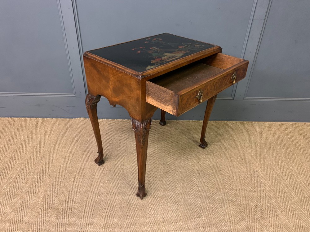 Chinoiserie Decorated Walnut Lamp Table View VII
