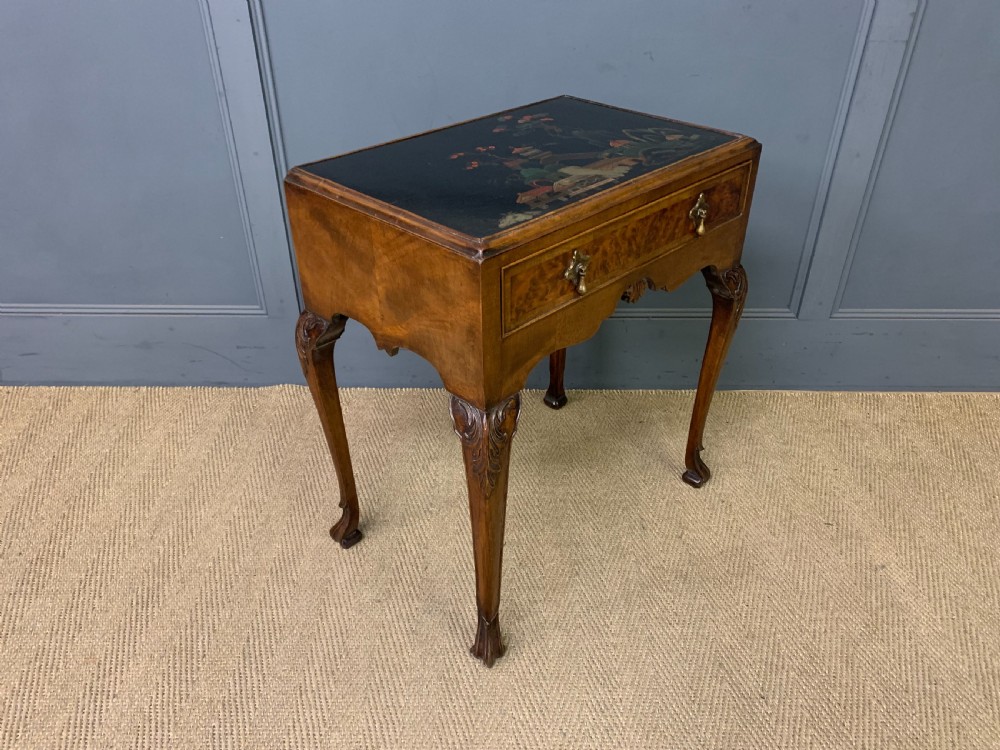 Chinoiserie Decorated Walnut Lamp Table View VIII