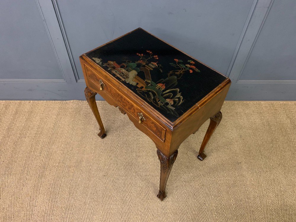 Chinoiserie Decorated Walnut Lamp Table View XII