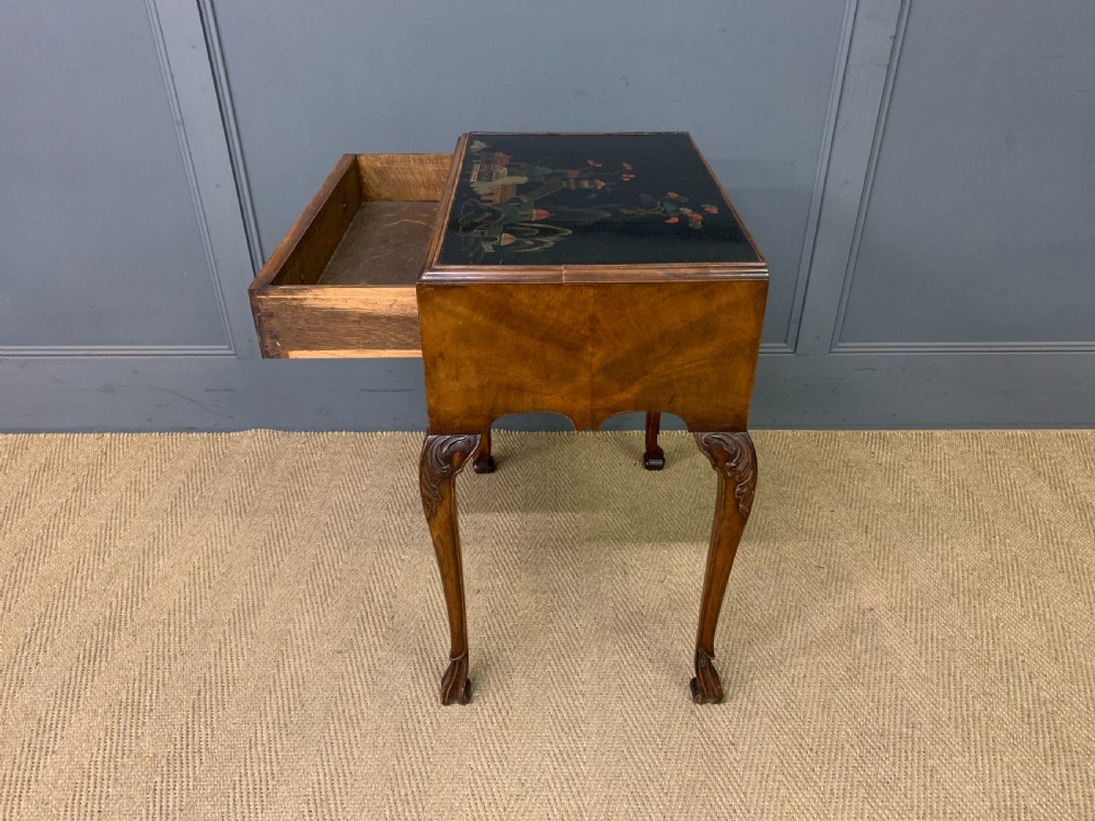 Chinoiserie Decorated Walnut Lamp Table View XIII
